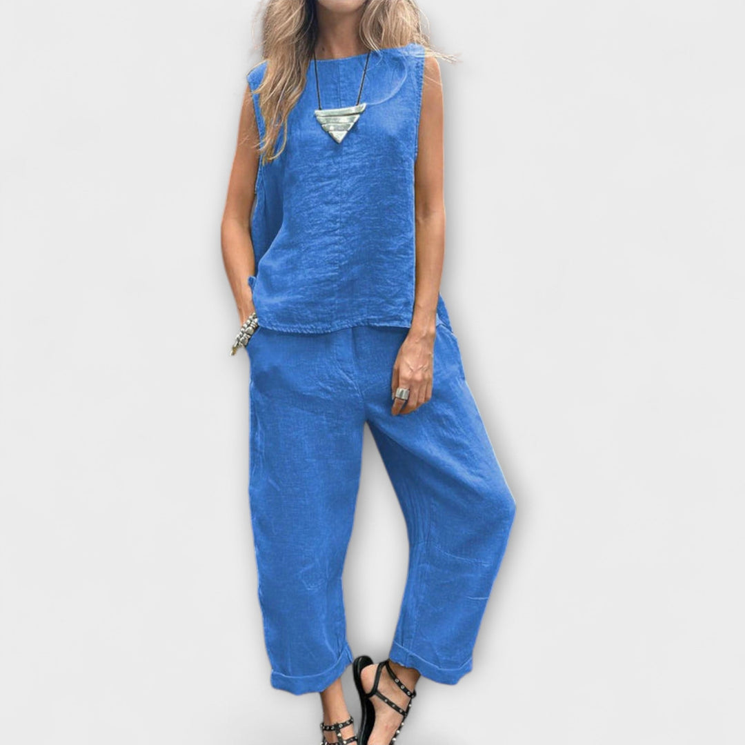 Jennifer – Relaxed Cotton-Linen Co-ord Set