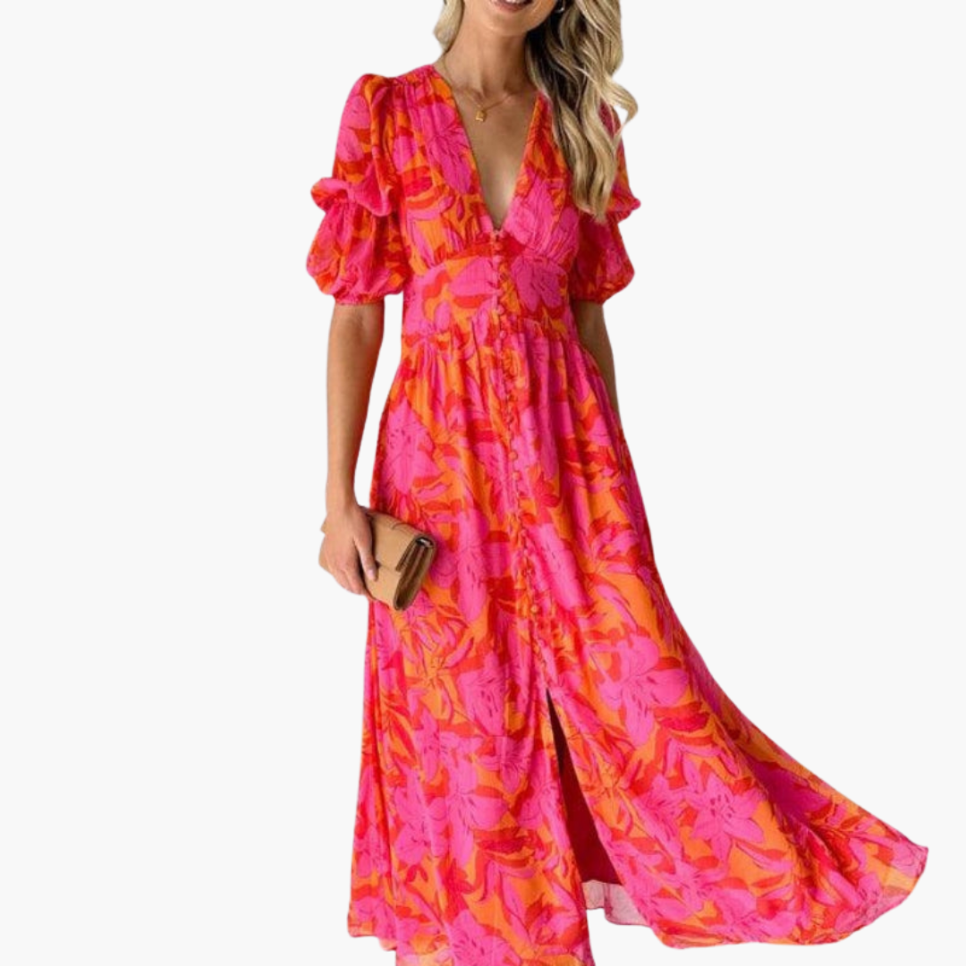 Lavinia™ | Blush Pink Maxi Dress