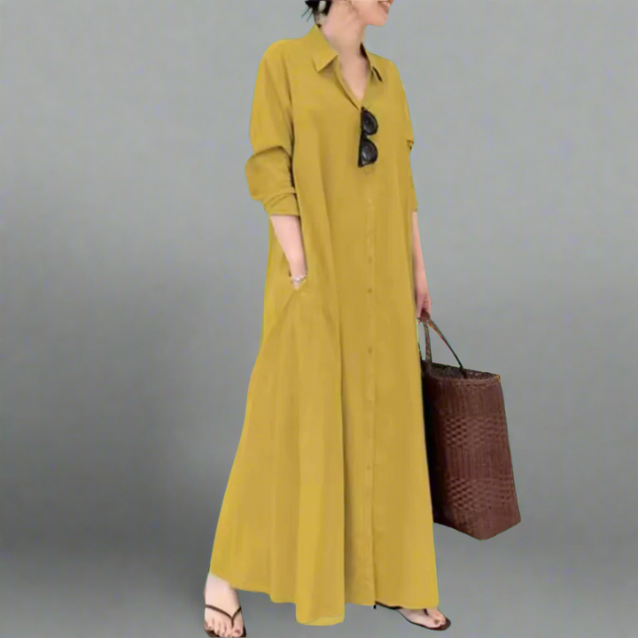 Vrenilda | Loose-fit premium shirt dress for everyday wear