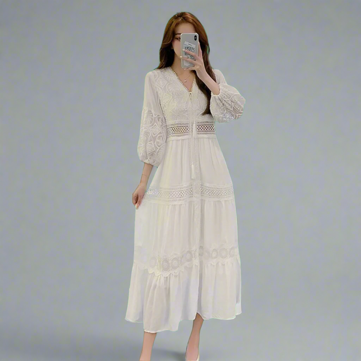 Trixi | Airy maxi dress made of organic cotton