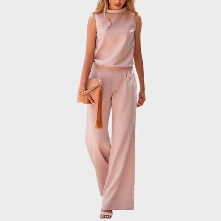Leona™ | Sleeveless Wide-Leg Jumpsuit