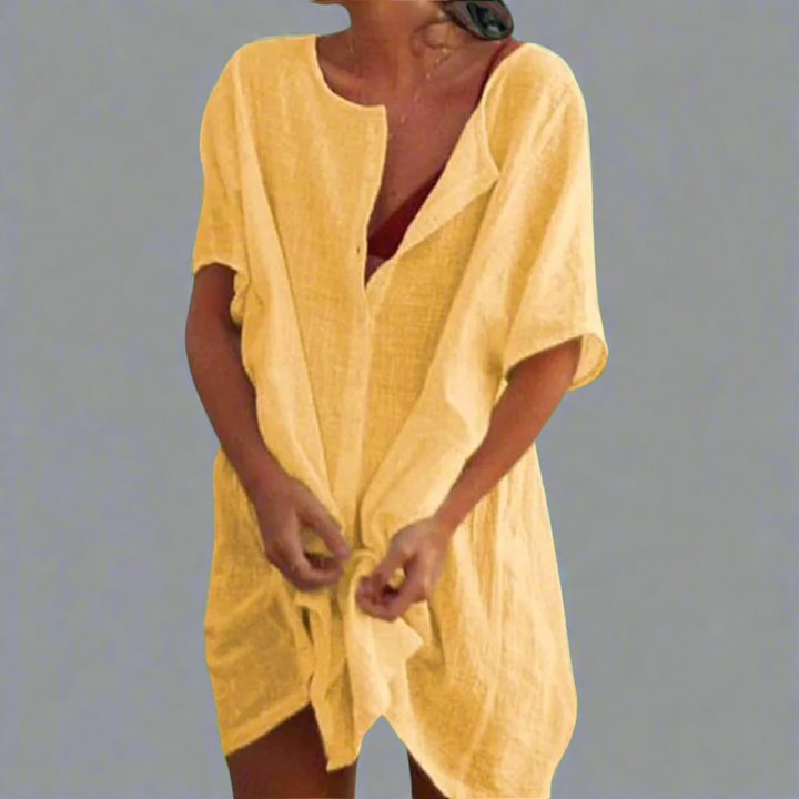 Thilda | Organic leisure dress made of cotton-linen for relaxed summer days