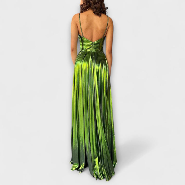 Luna – Metallic Maxi Dress