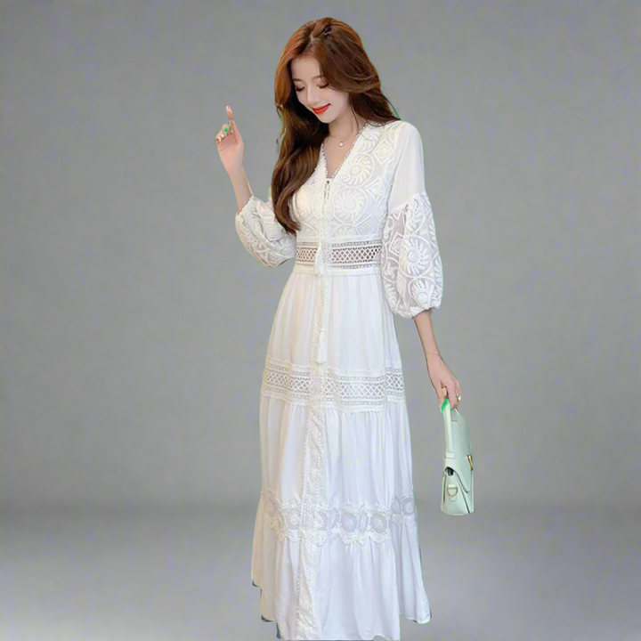 Trixi | Airy maxi dress made of organic cotton