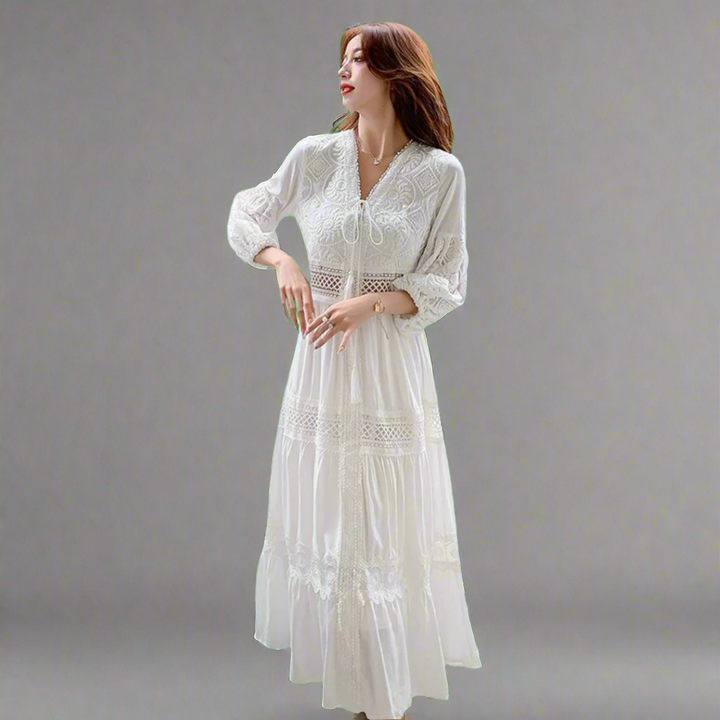 Trixi | Airy maxi dress made of organic cotton