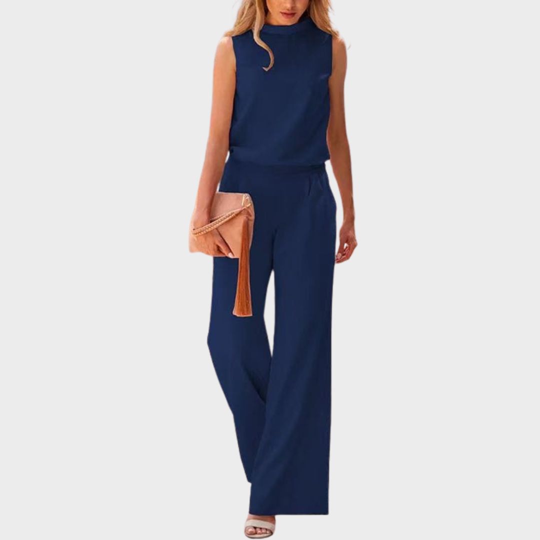 Leona™ | Sleeveless Wide-Leg Jumpsuit