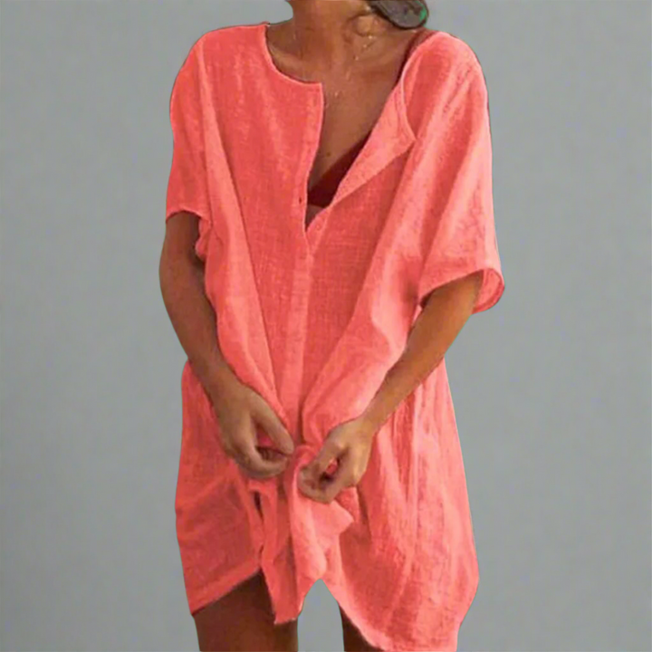 Thilda | Organic leisure dress made of cotton-linen for relaxed summer days