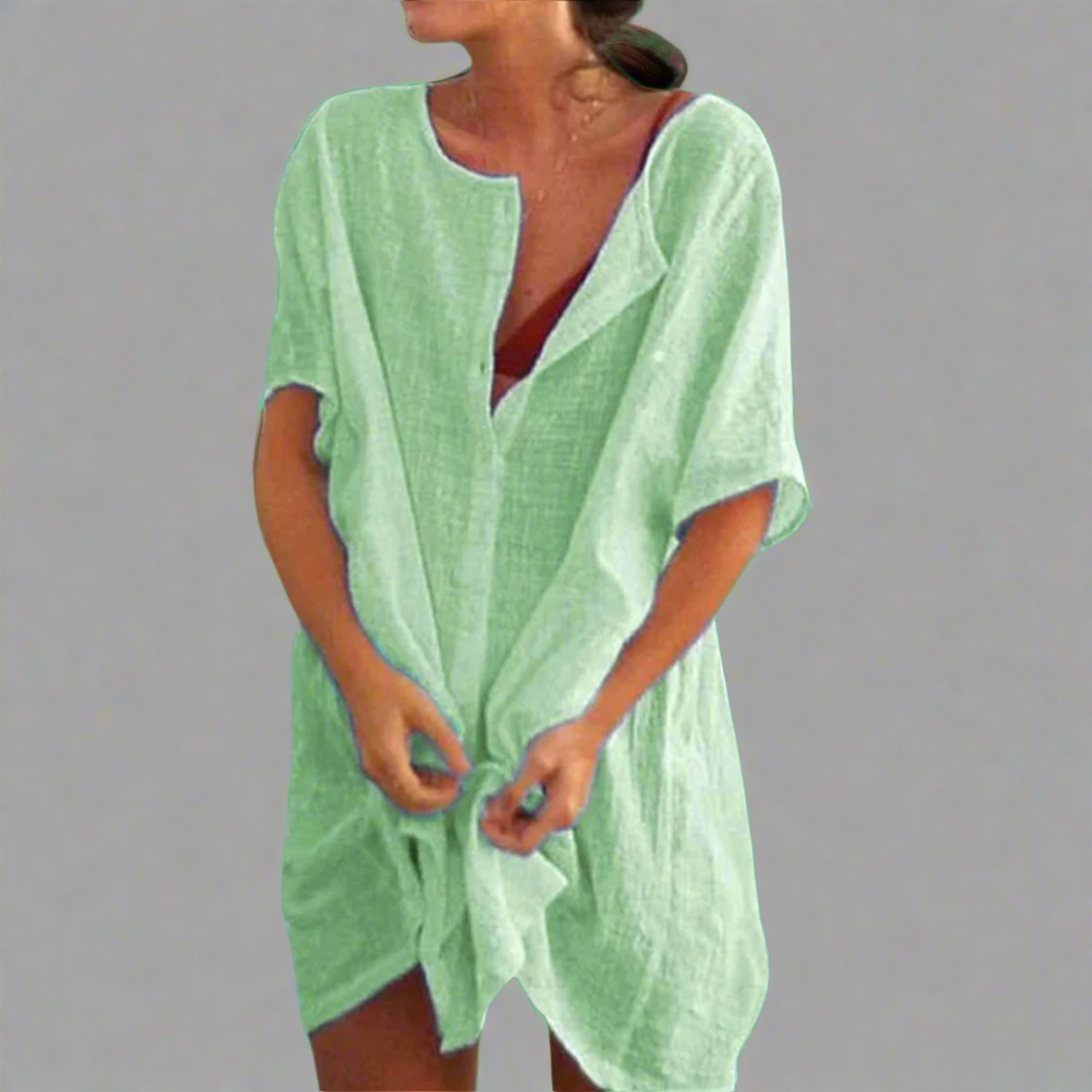 Thilda | Organic leisure dress made of cotton-linen for relaxed summer days