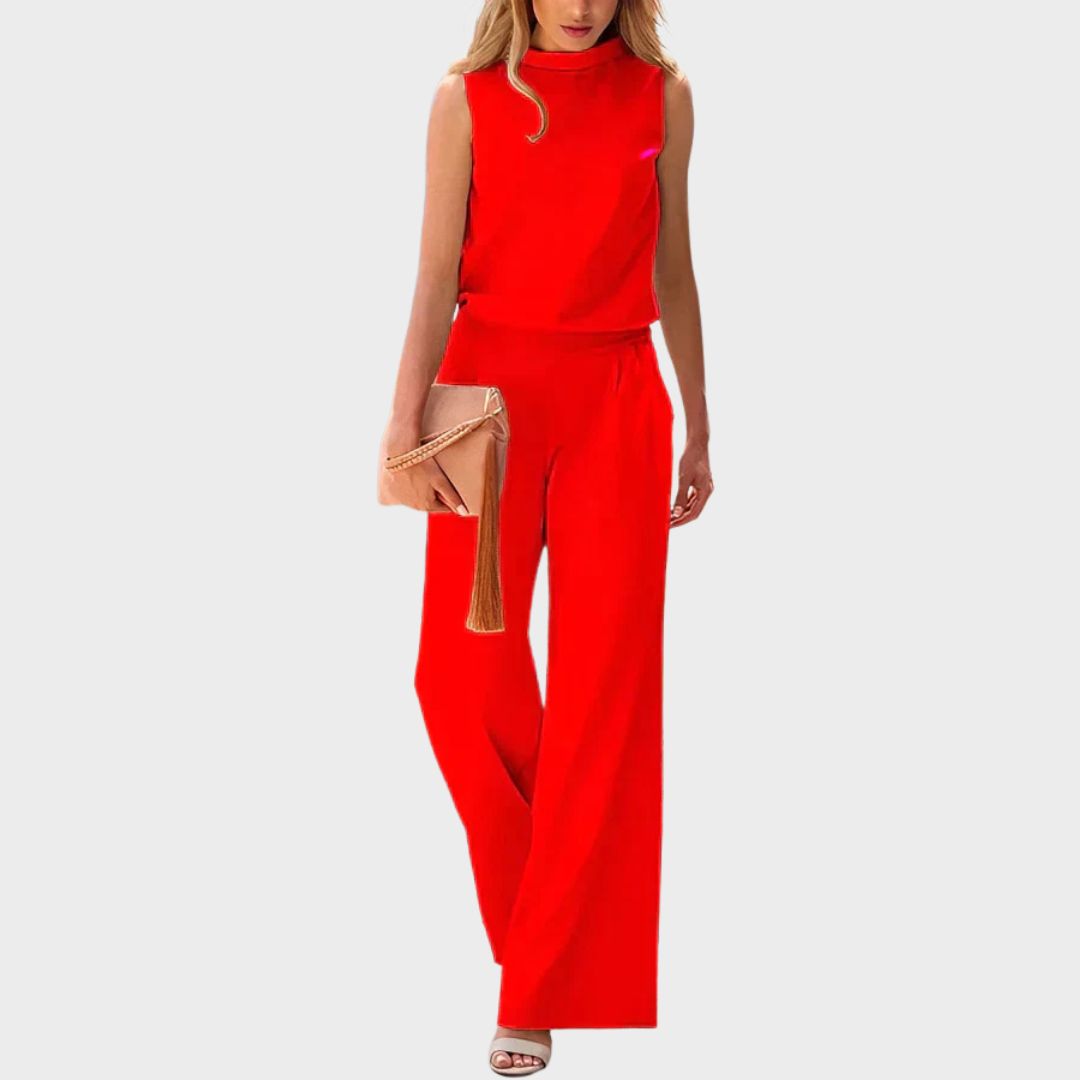 Leona™ | Sleeveless Wide-Leg Jumpsuit