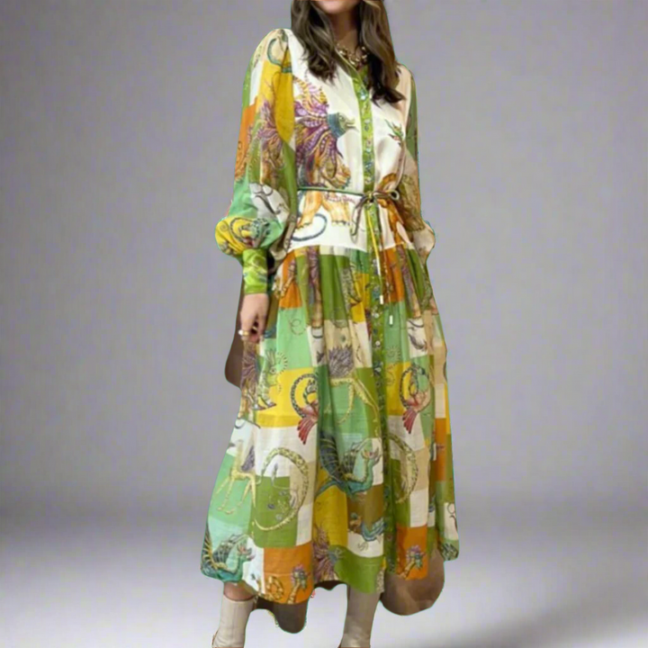 Veleda | Premium Maxi Dress with Elegant V-Neck
