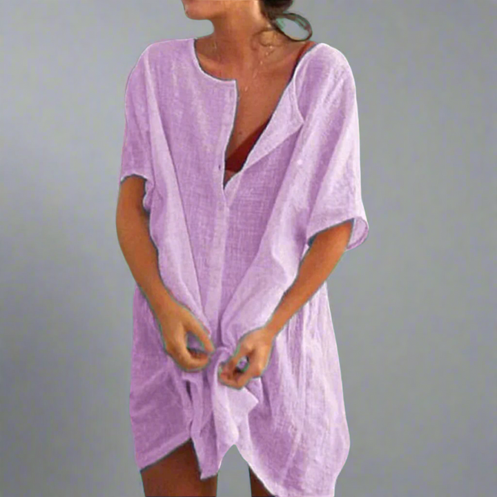 Thilda | Organic leisure dress made of cotton-linen for relaxed summer days