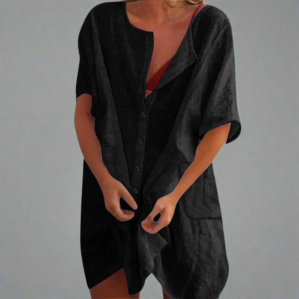 Thilda | Organic leisure dress made of cotton-linen for relaxed summer days