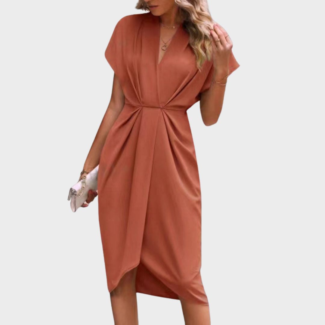 Kaye™ | Elegant Midi Wrap Dress