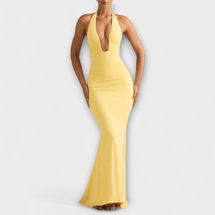 Seraphina – Sophisticated Backless Halterneck Gala Dress