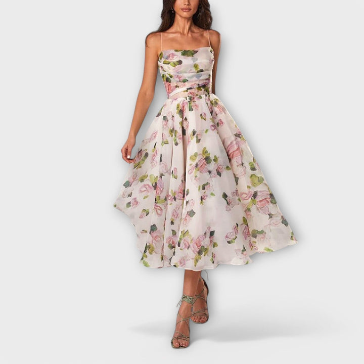 Aurelia – Elegant Chiffon Midi Dress