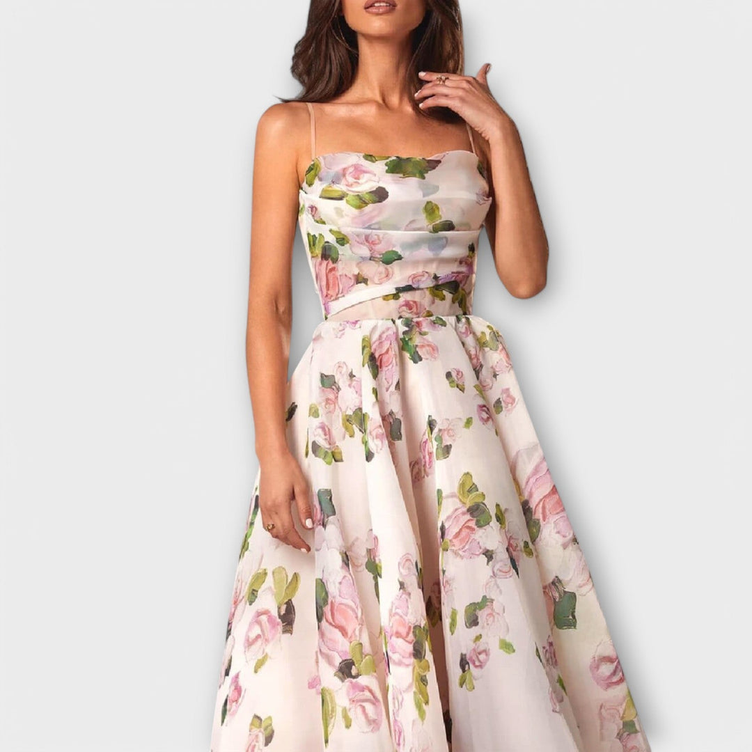 Aurelia – Elegant Chiffon Midi Dress