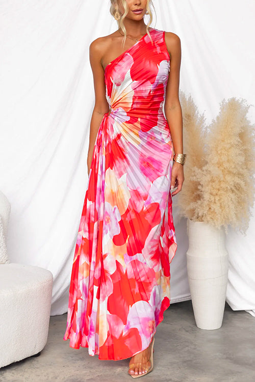 Kacie | Pleated Summer Maxi Dress