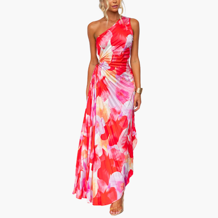 Kacie | Pleated Summer Maxi Dress