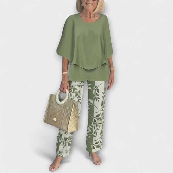 Rosamund – Modern Blouse & Trouser Set