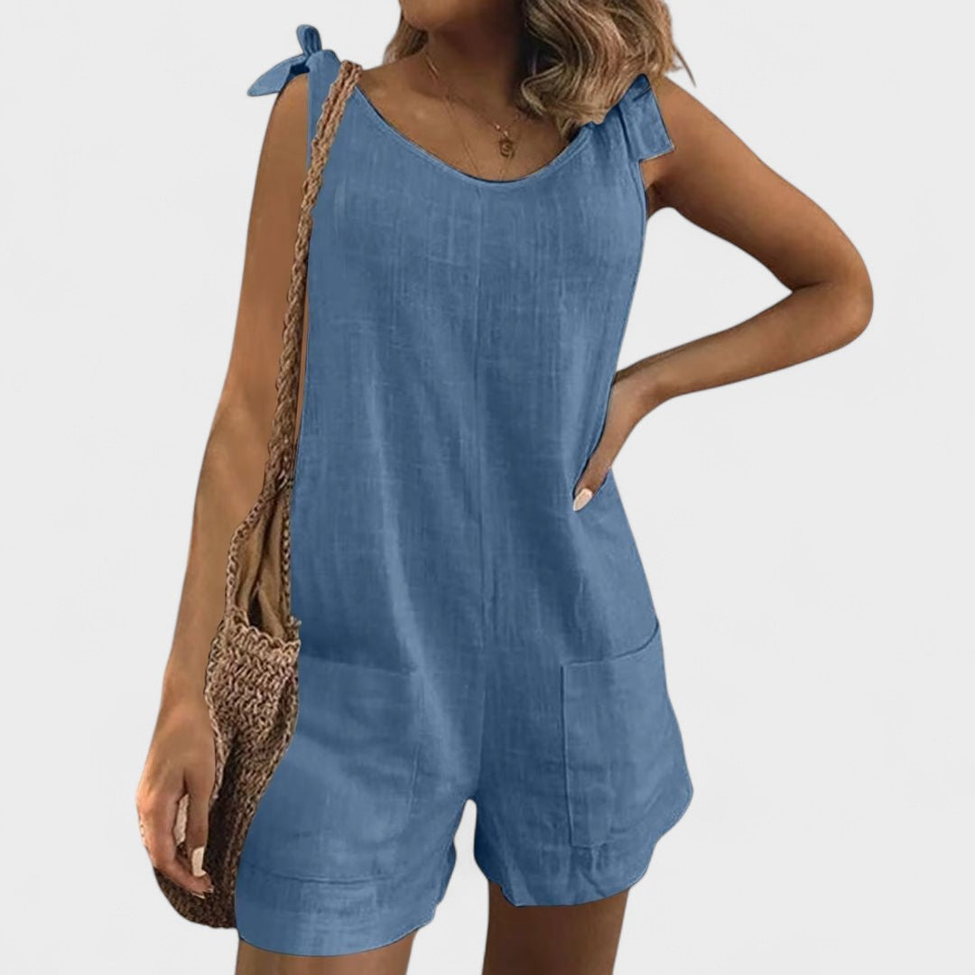 Yolanda™ | Jumpsuit with Shoulder Tie Straps