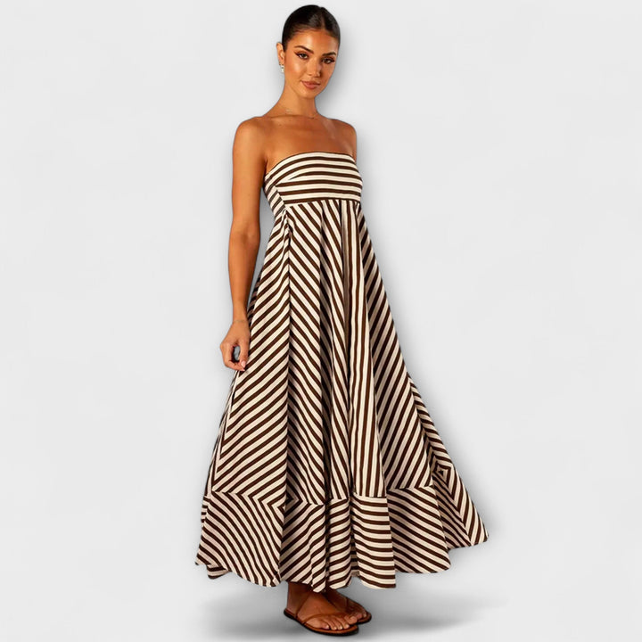 Nocturna – Chiffon Ruffle Maxi Dress
