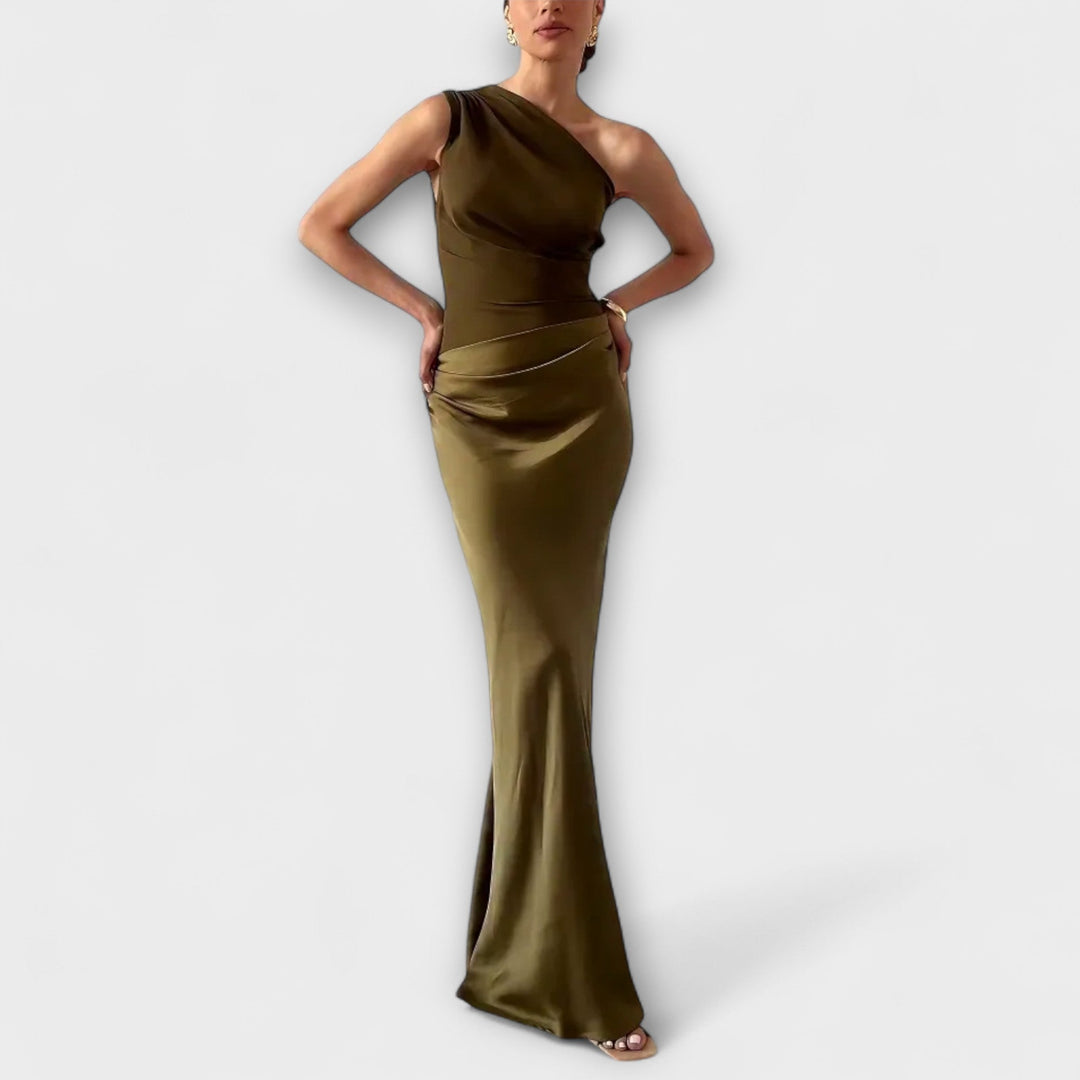 Elara™ | Elegant Pleated Maxi Dress
