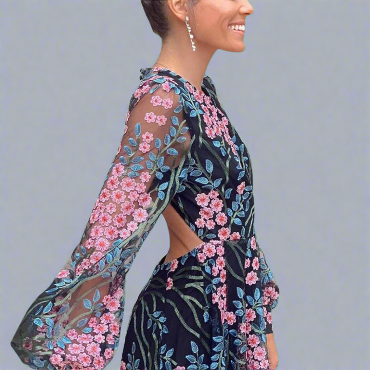 Marlies | Backless Maxi Dress Made of Premium Fabric
