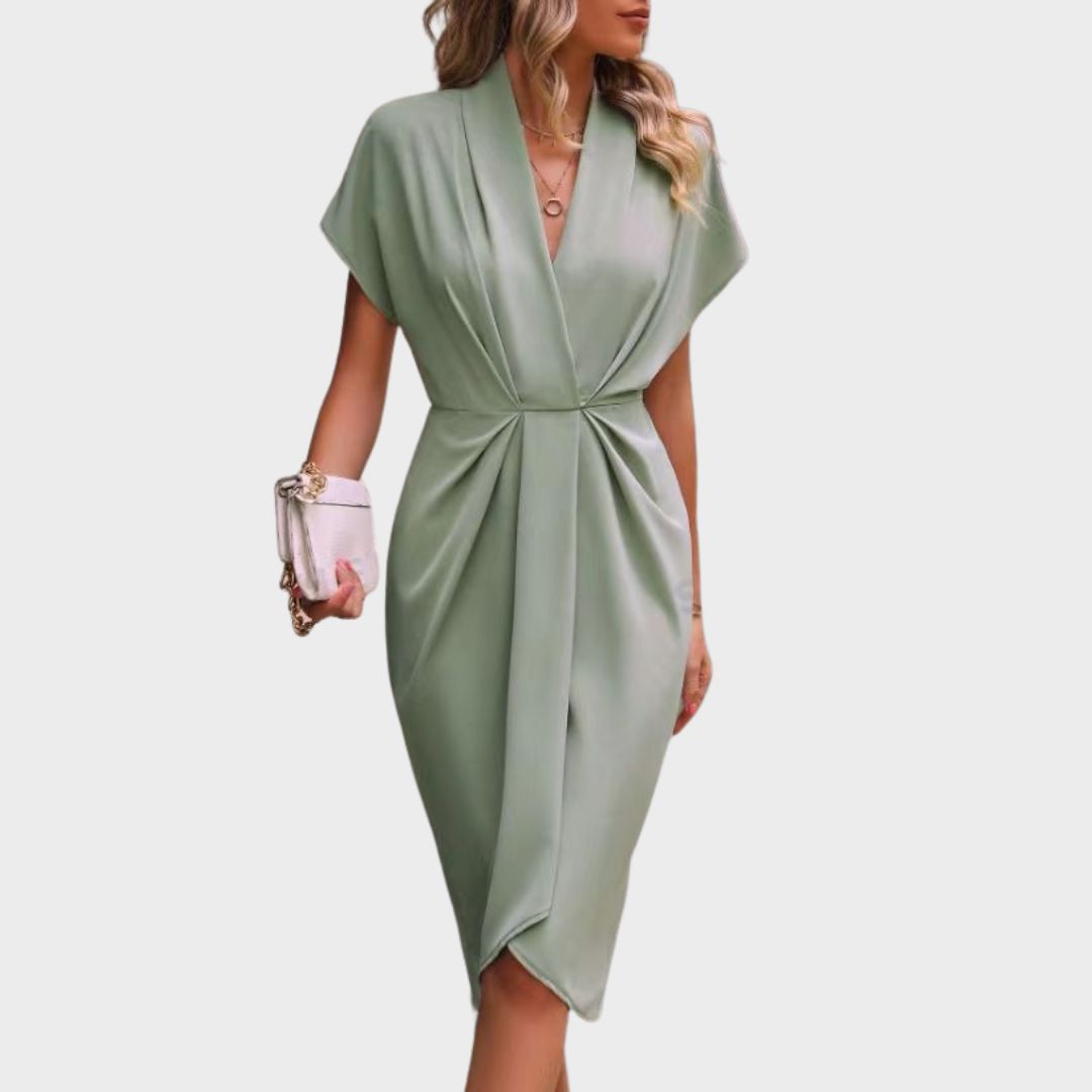 Kaye™ | Elegant Midi Wrap Dress