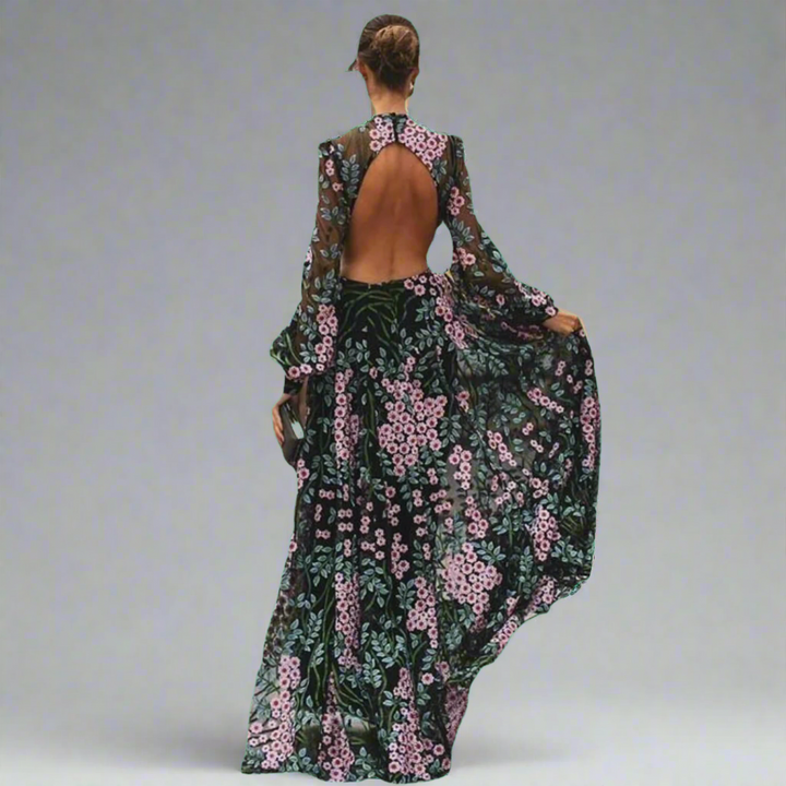 Marlies | Backless Maxi Dress Made of Premium Fabric