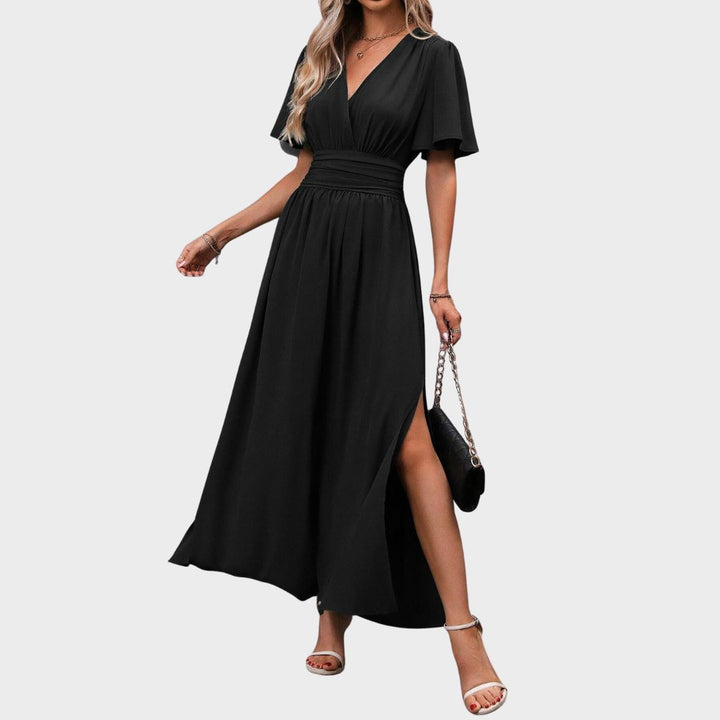 Celina™ | Elegant Maxi Dress with Slit