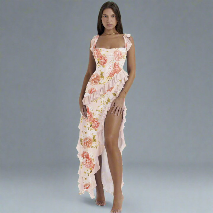 Zisel | Airy maxi dress with elegant flounces