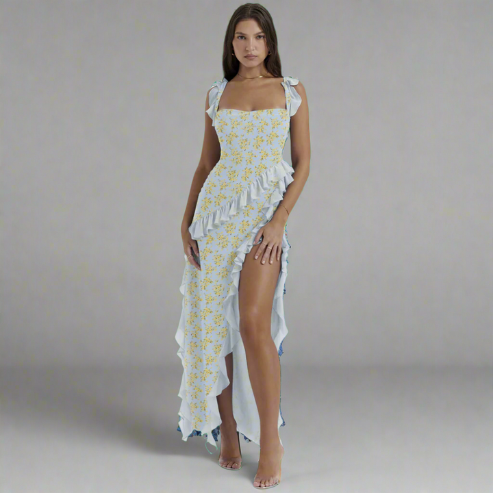 Zisel | Airy maxi dress with elegant flounces
