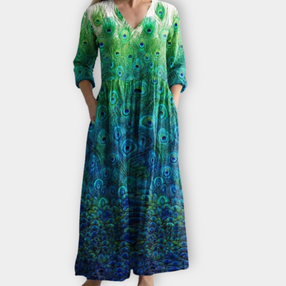 Wendelina | Boho Maxi Dress made of soft premium fabric