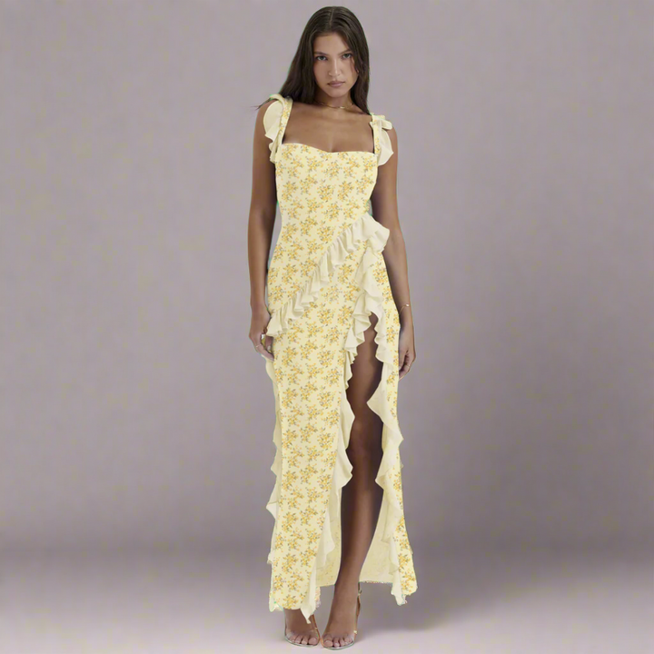 Zisel | Airy maxi dress with elegant flounces