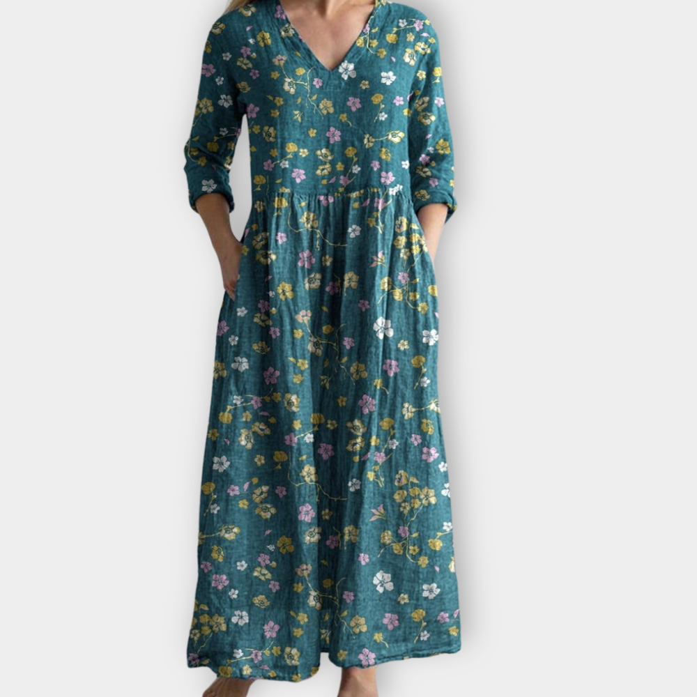 Zinnia | Boho maxi dress made of soft premium fabric