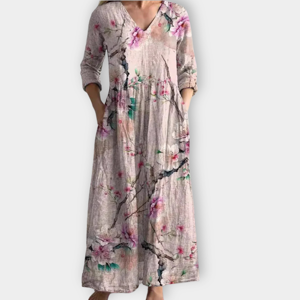 Radegunda | Boho maxi dress made of soft premium fabric