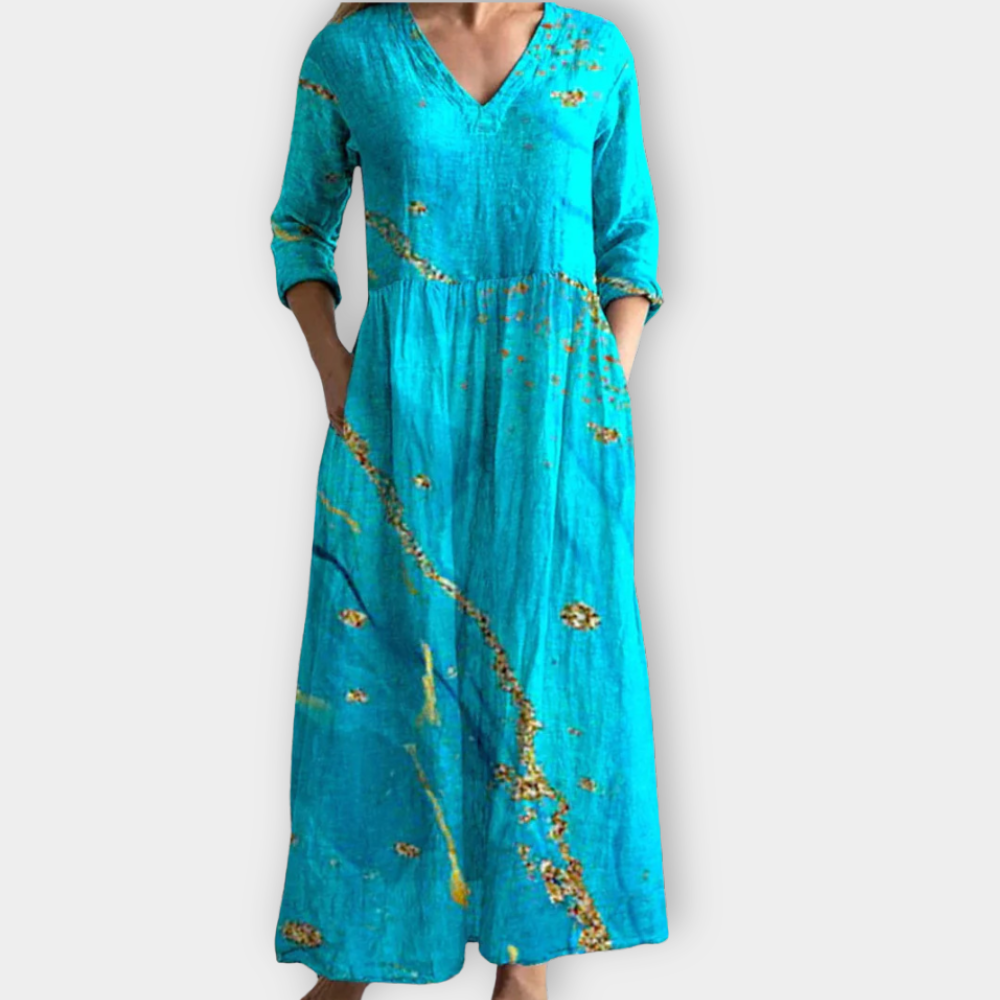 Veltrud | Boho maxi dress made of soft premium fabric