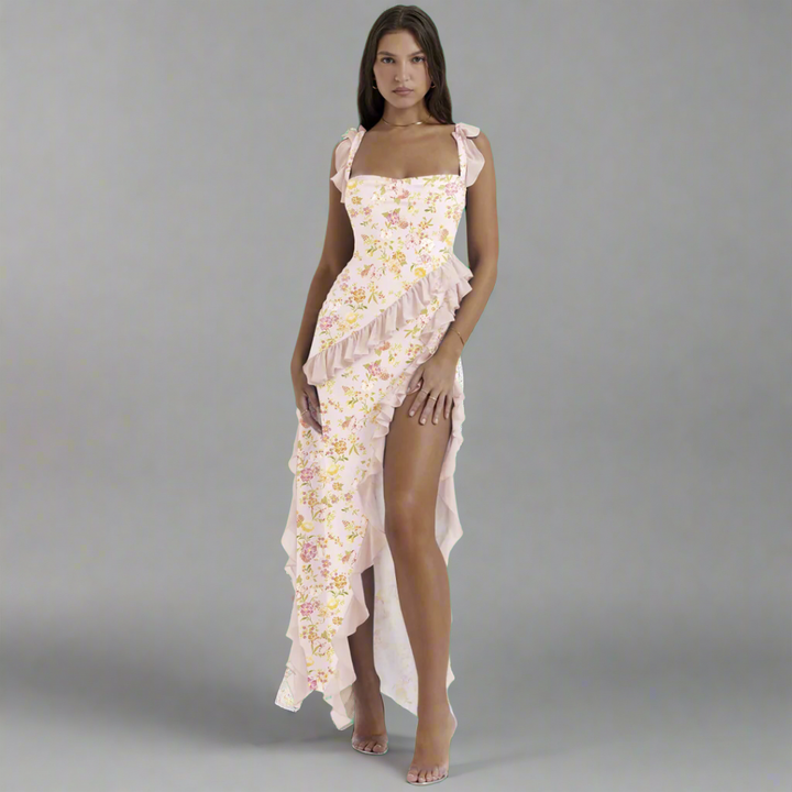 Zisel | Airy maxi dress with elegant flounces