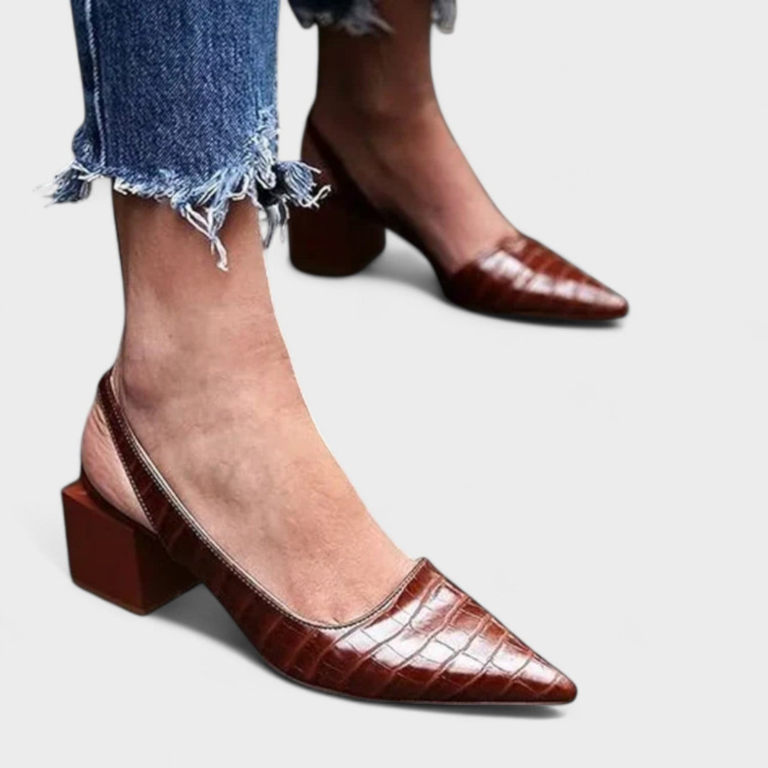Vera – Crocodile high heel shoes
