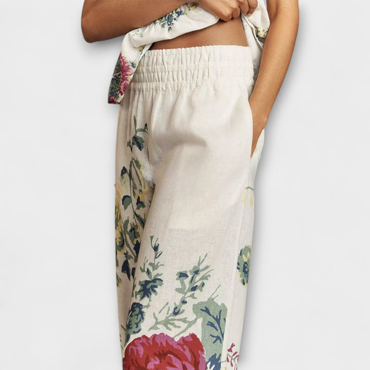 Indigo – Floral Print Summer Co-Ord Set