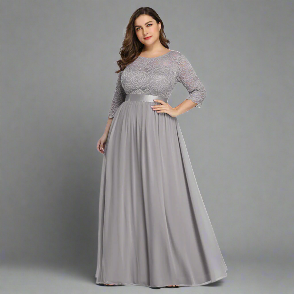 Anneliese | Premium dress with lace for elegant curves