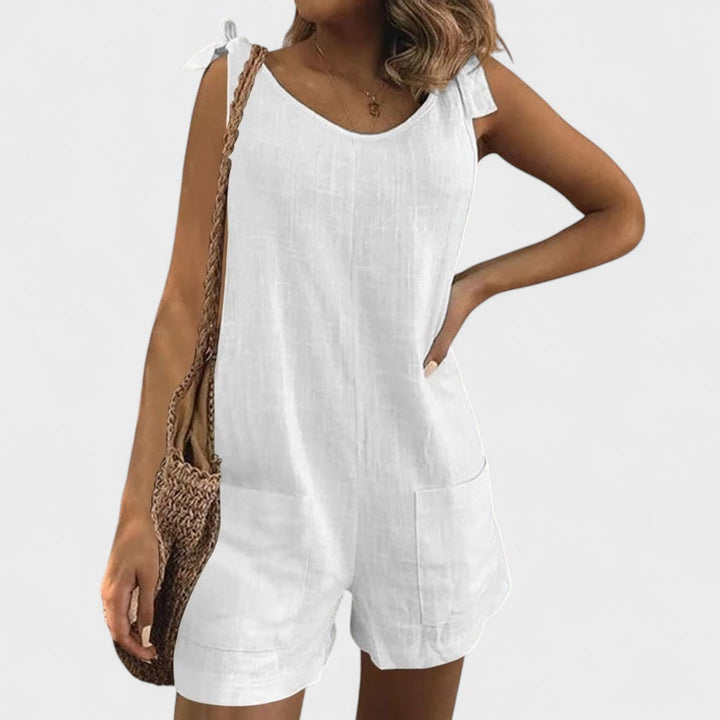 Yolanda™ | Jumpsuit with Shoulder Tie Straps
