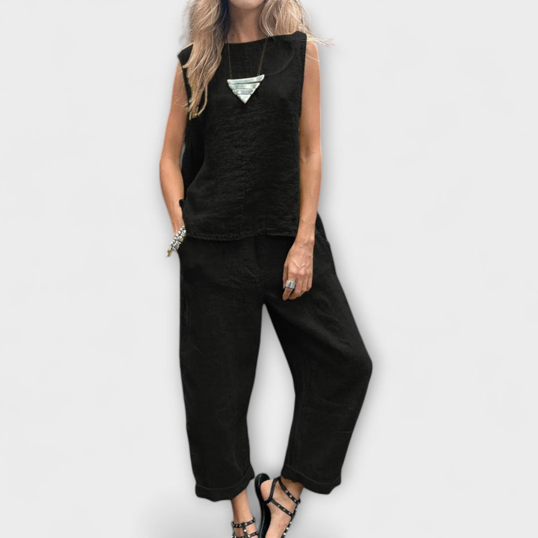 Jennifer – Relaxed Cotton-Linen Co-ord Set
