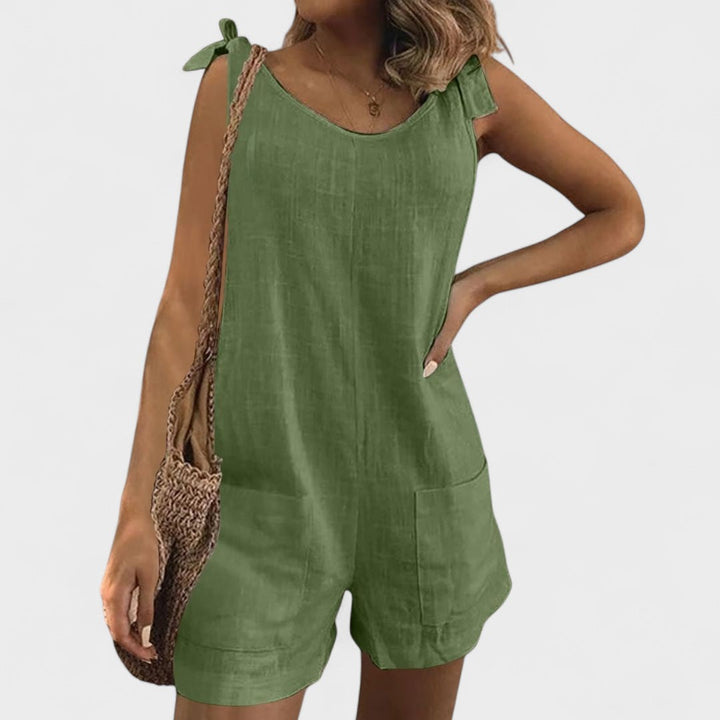 Yolanda™ | Jumpsuit with Shoulder Tie Straps
