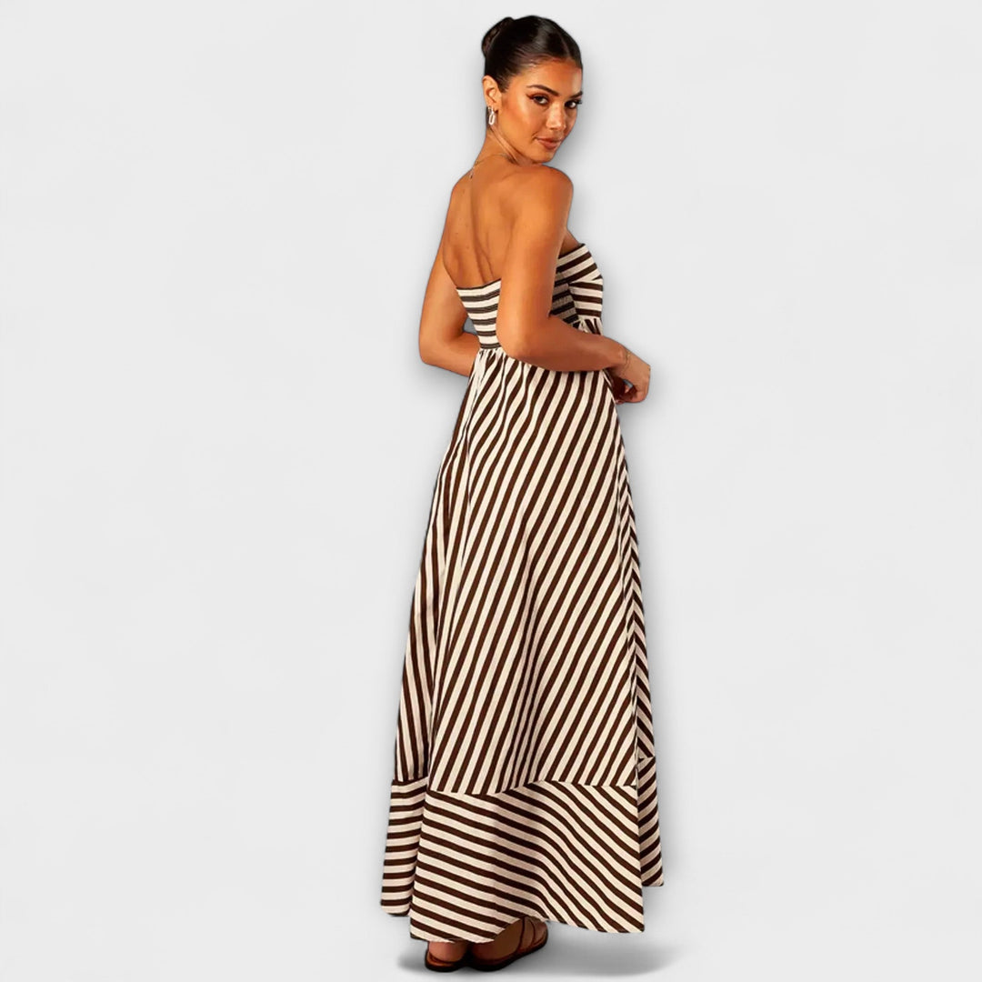 Nocturna – Chiffon Ruffle Maxi Dress
