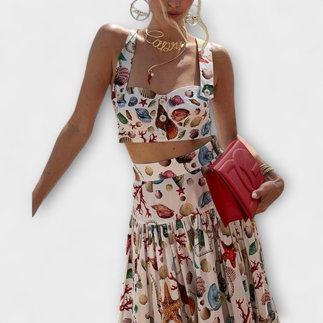 Heather – Chic Two-Piece Skirt Set
