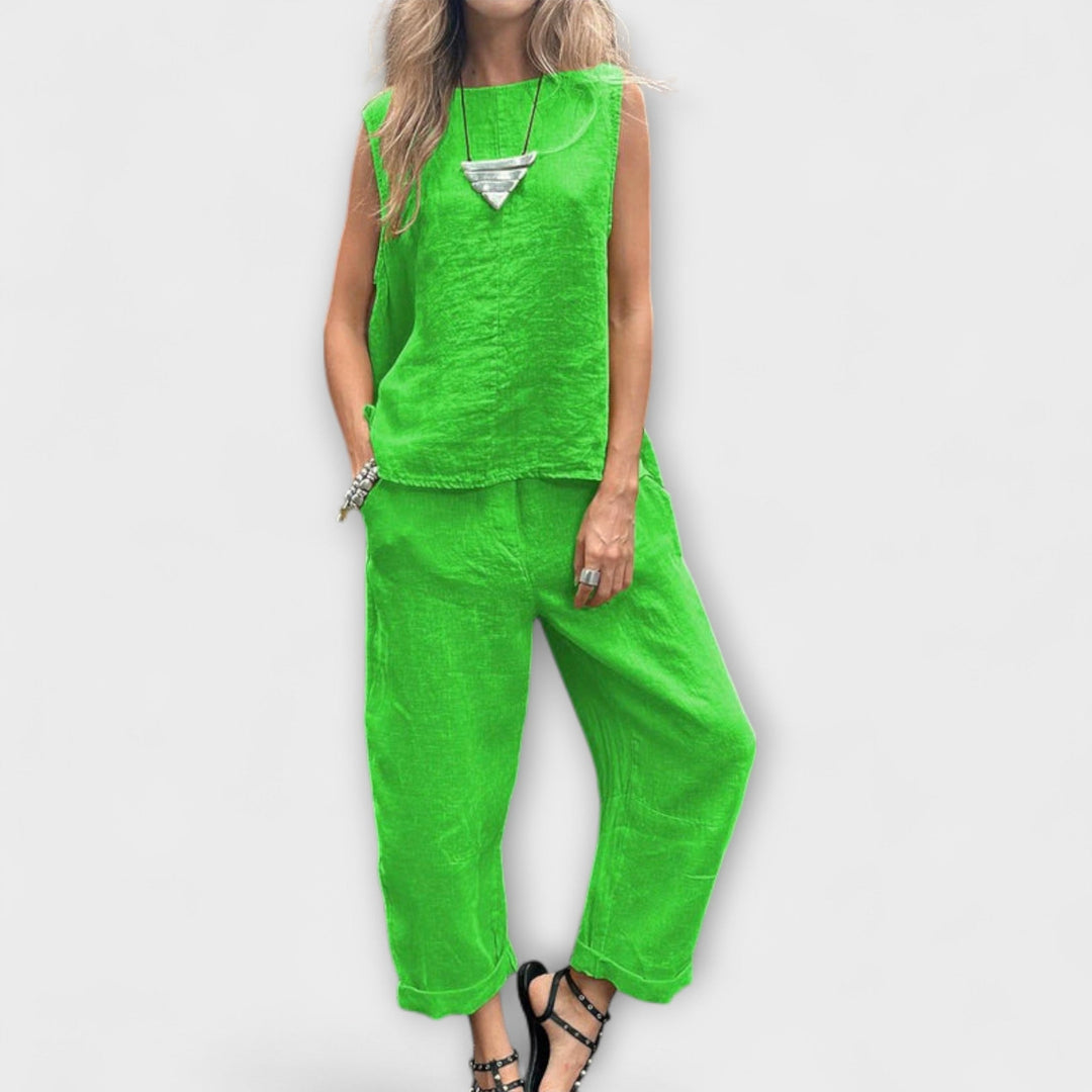 Jennifer – Relaxed Cotton-Linen Co-ord Set