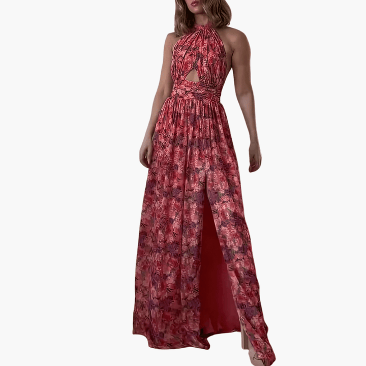 Isa Luna™ | Backless Floral Maxi Dress