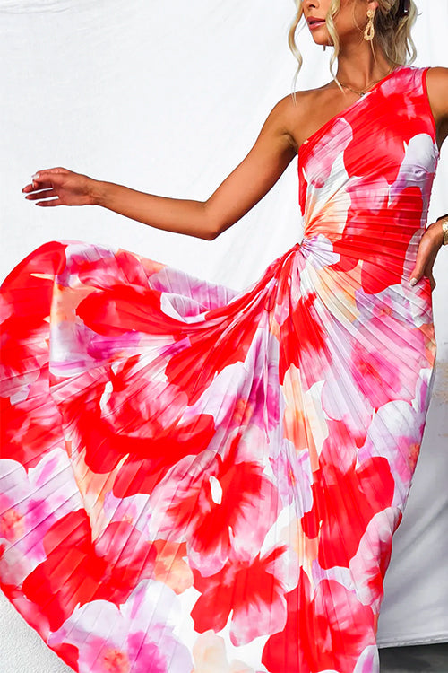 Kacie | Pleated Summer Maxi Dress