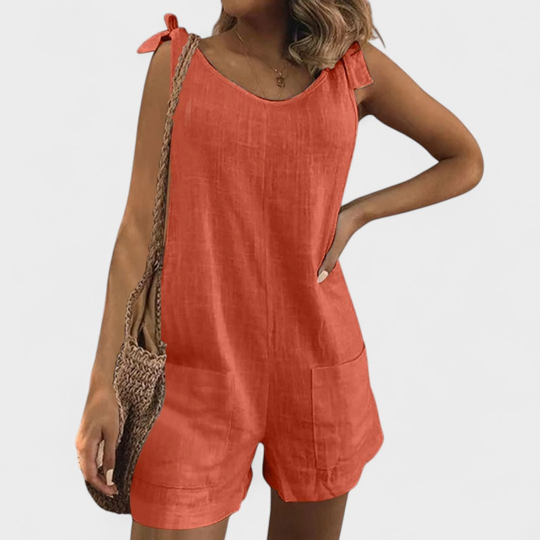 Yolanda™ | Jumpsuit with Shoulder Tie Straps